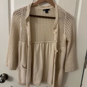 Women's Cream Knit Sweater